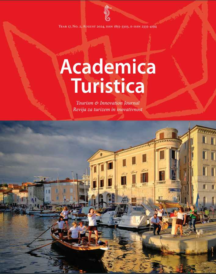 					View Vol. 17 No. 2 (2024): Academica Turistica - Tourism & Innovation Journal	
				